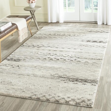 Safavieh 8 x 8 ft. Retro Power Loomed Square Area Rug Cream & Grey RET2136-1180-8SQ